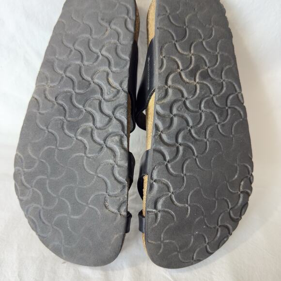 Birkenstock Womens Mayari Slip on Black Leather Sandals Size 40 USA 9/9.5 - Picture 7 of 7